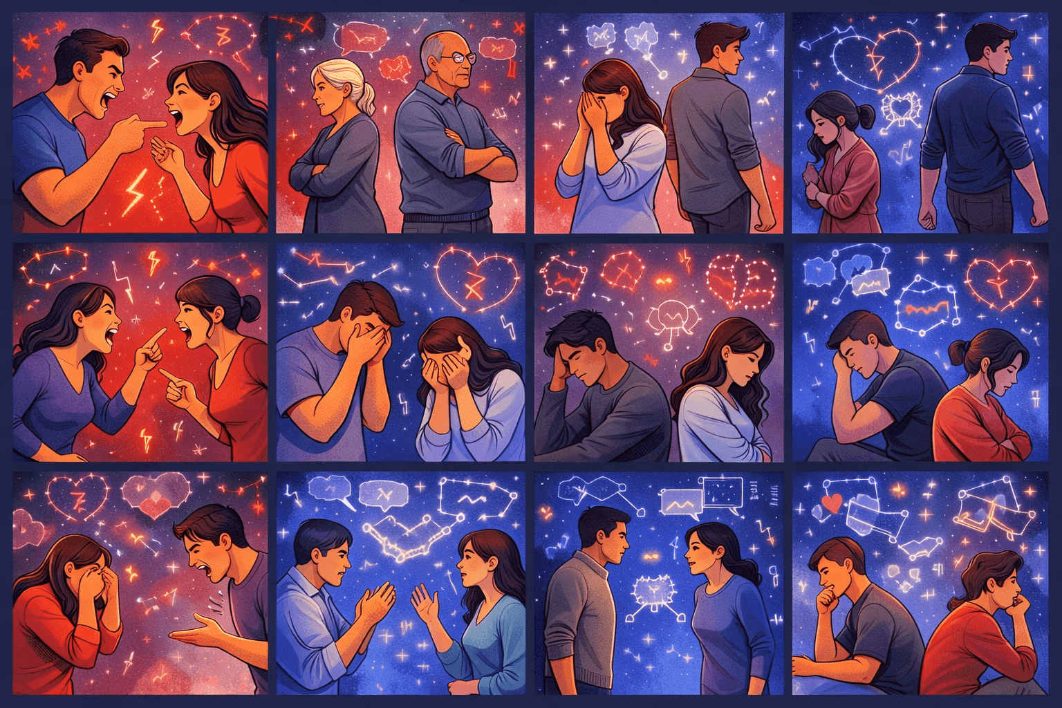 Confrontation styles by zodiac sign