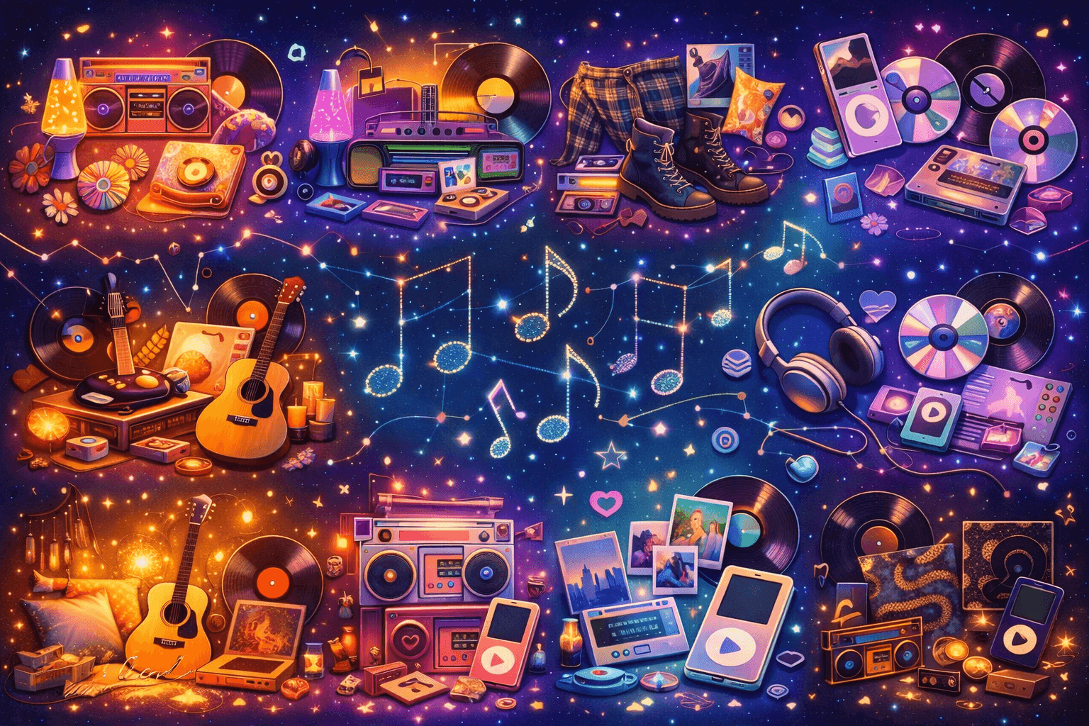 Pop music eras matched to zodiac signs