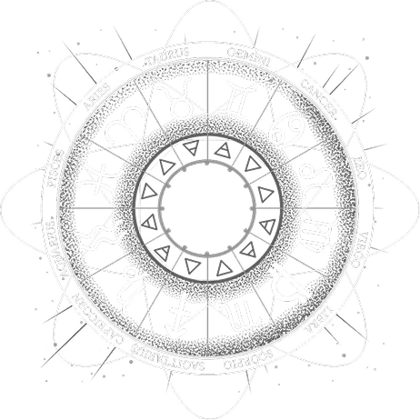 Zodiac wheel decoration