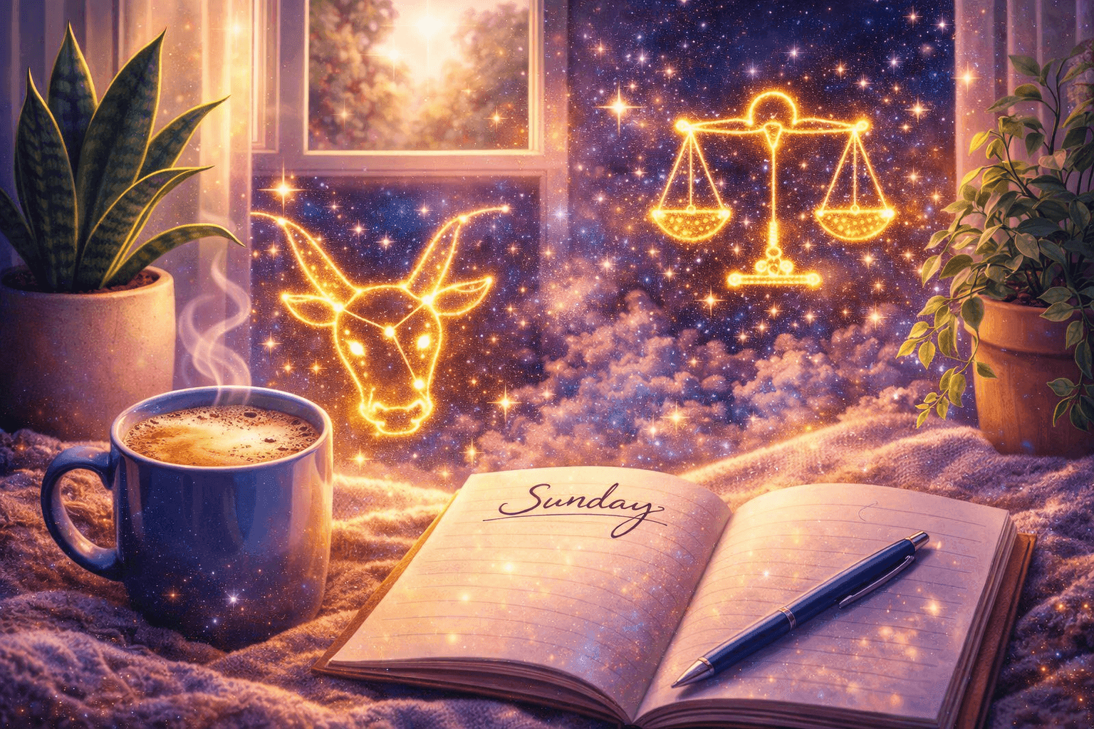 Zodiac sign Sunday reset routines